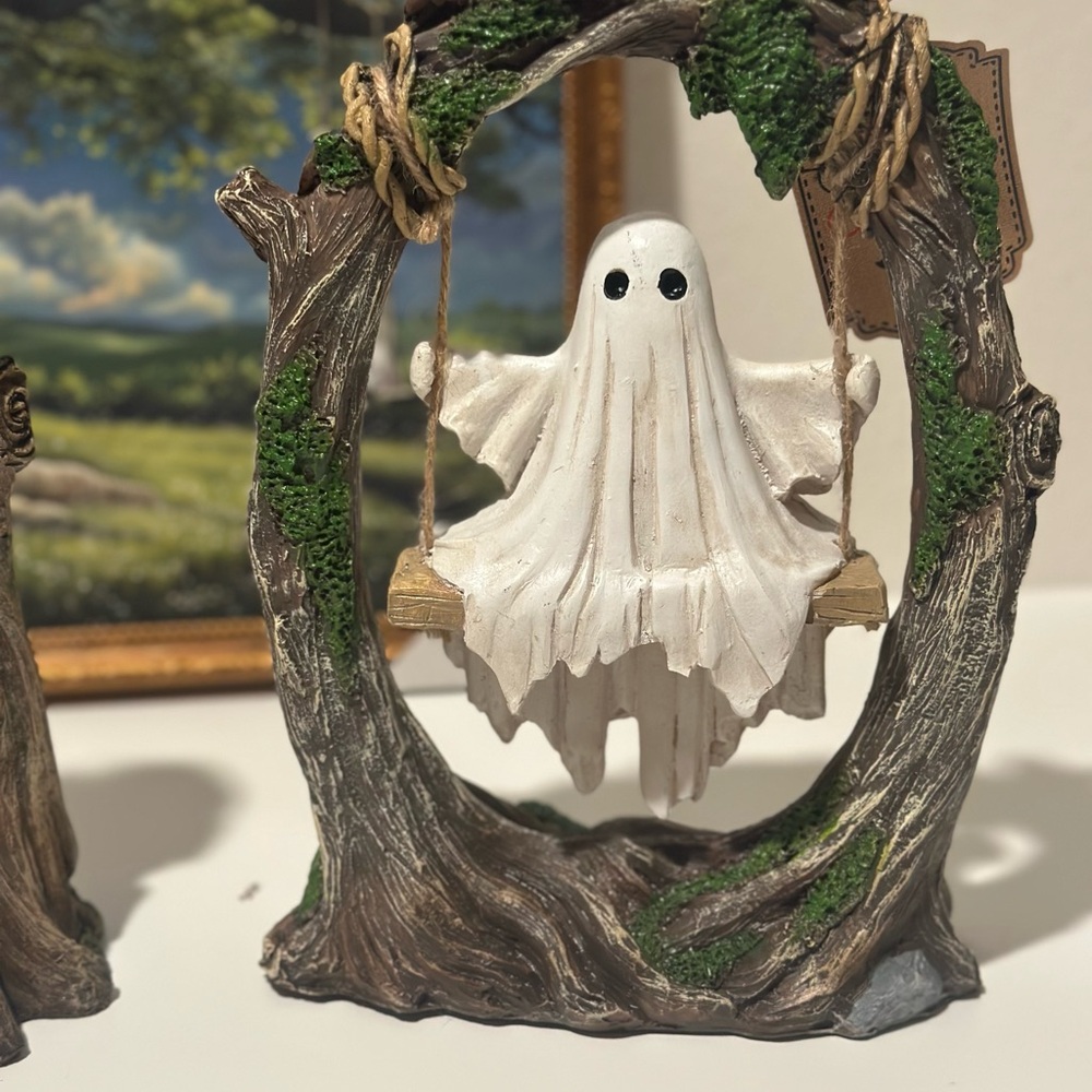 Sweet Street Viral TikTok Ghost Figurine on Swing